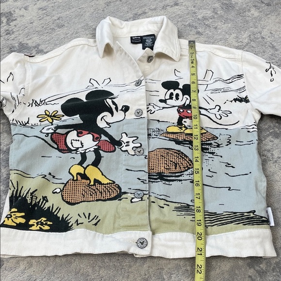 Disney Parks Rare Her Universe Mickey and Minnie Denim Jacket Sz XS - Picture 8 of 14